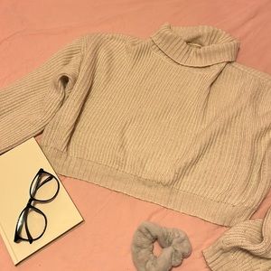 RomWe Fall cozy long sleeve crop top